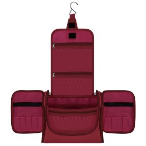VINSANI Hanging Travel Toiletry Bag with Hook & Compartments – Hot Pink