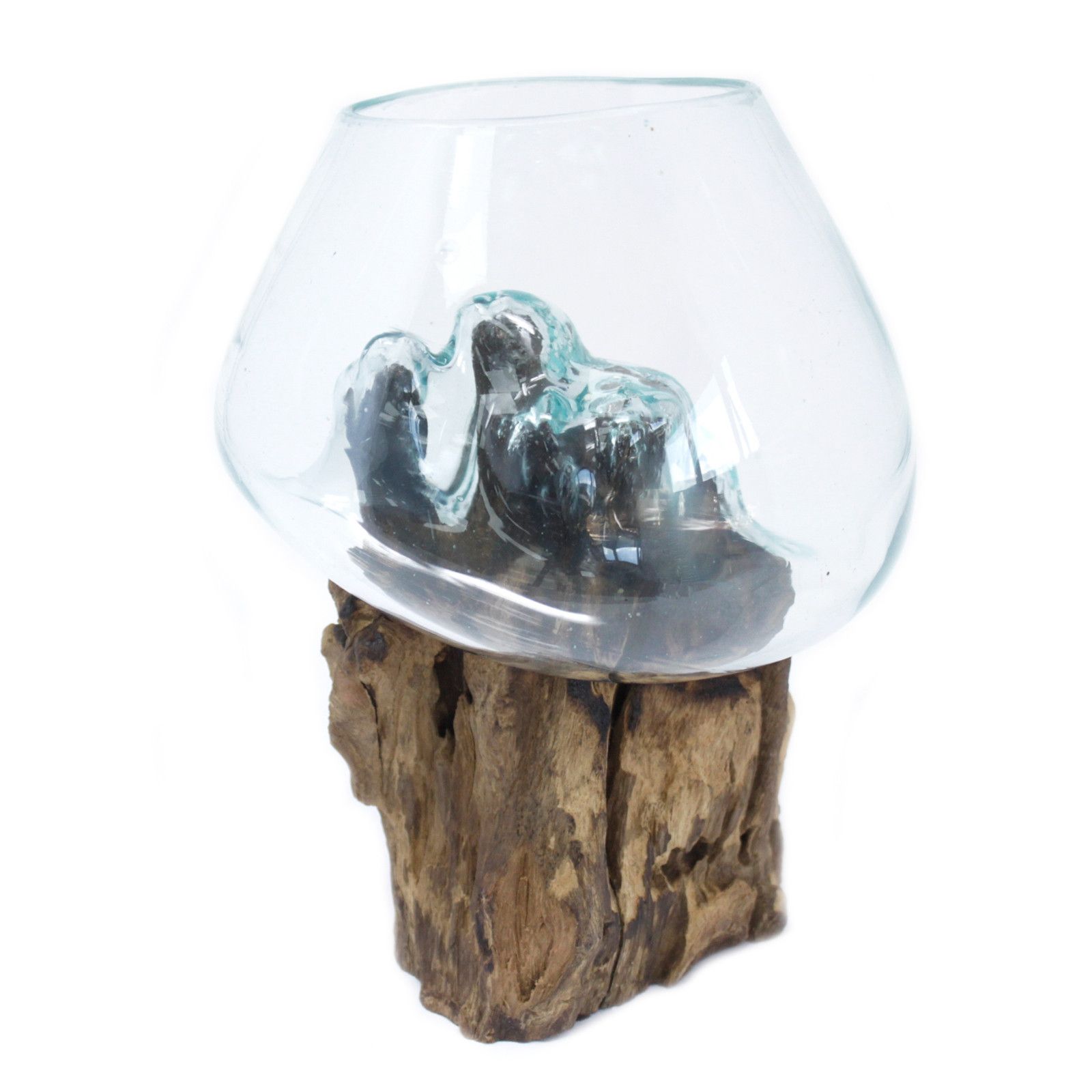 Molten Glass on Wood - Large Bowl - Image 7