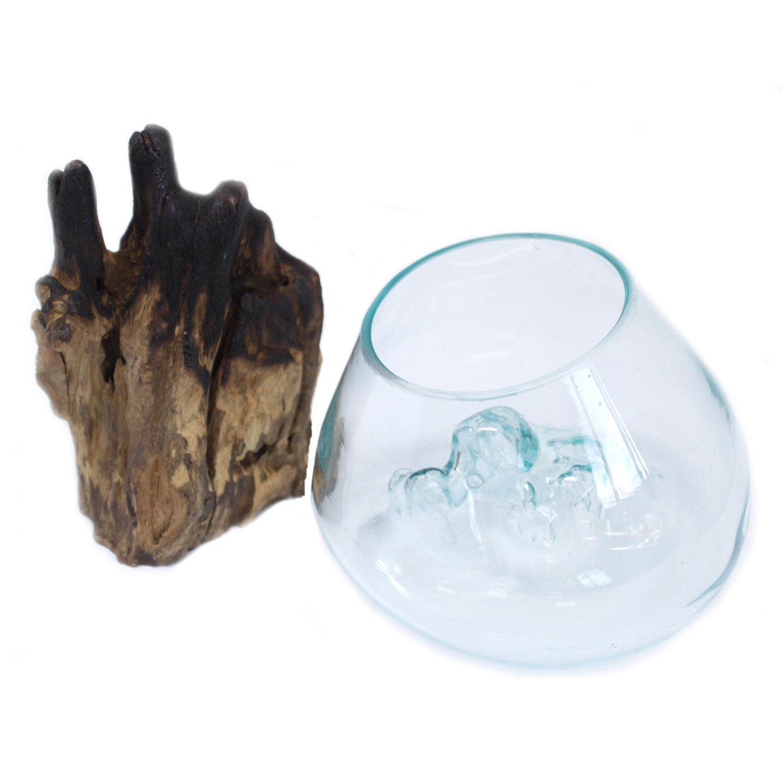 Molten Glass on Wood - Large Bowl - Image 4